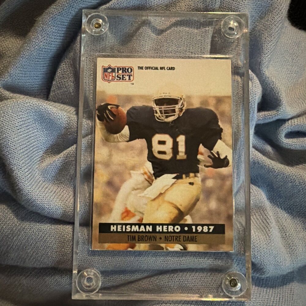 1991 Pro Set - Heisman Hero Tim Brown #40
